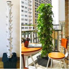 45 Löcher, Hydroponischer Anbau Für den hydroponischen Innenanbau von Kräutern, Obst und Gemüse Aeroponic Tower Adapter 1 Stück