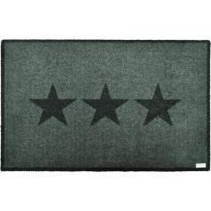 Zala Living Decorative Doormat for Indoor and Outdoor Use, 50 x 70 cm, Door Mat, Dirt Trapper Mat, Stars Door Mat, Washable & Weatherproof, Non-Slip for Entrance Area and Outdoor Use, Grey