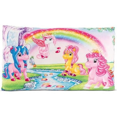 NICI Lissy Pony Unicorn Cushion, 43 x 25 cm, Colourful, Fluffy NICI Cuddly Cushion for Children and Adults, Children's Cushion for Home, Nursery or on the Go - 49980
