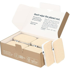 SEEP Eco Washing Up Sponges 12 Pack Compostable Kitchen Sponge Cleaning Loofah Sponge Scourer