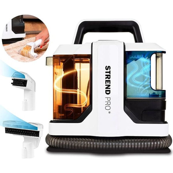 STREND PRO Washing Vacuum Upholstery Cleaner Device 450 W Carpet Cleaner for Carpet Stain Cleaner with 2 Cleaning Nozzles Vacuum Wet Vacuum Cleaner for Easy Spot Cleaning Sofa Cleaner Wet