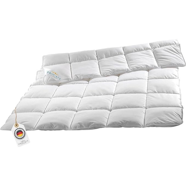 PROCAVE Micro-Comfort All-Season Duvet, 155 x 200 cm, Microfibre, Quilt, Duvet, Duvet, Mono Blanket, Soft Touch