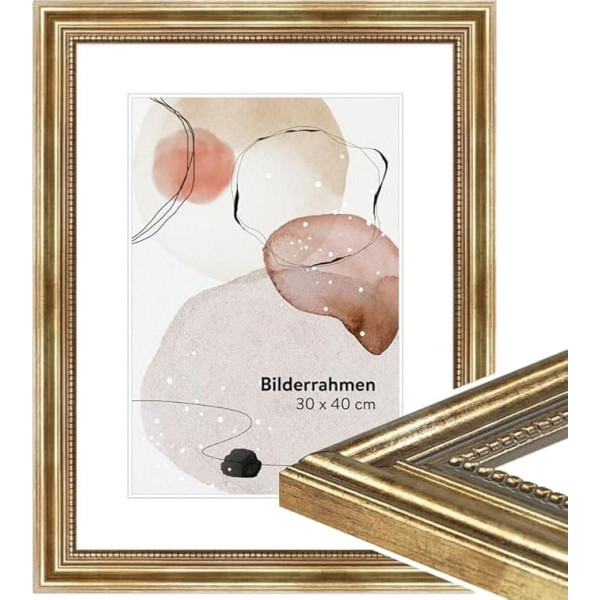 H450 Antique Wooden Picture Frame I Baroque Picture | Frame Made in Germany