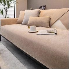 Sofa Throw Blanket, Sofa Cover, Sofa Cover, Couch Protector, Throw Blankets for Sofa, Dog Cat Sofa Throw, Couch Cover L Shape, Sofa Protector Non-Slip, Couch Covers, Light Coffee, 70 x 150 cm