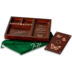 Beautiful Wooden Storage Box - Golden Brown