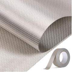 RF Faraday Fabric, Shielding Fabric Blocker in Military Grade Fabric, Conductive Fabric, Nickel Faraday Fabric with Conductive Tape (1.1 x 2 m)