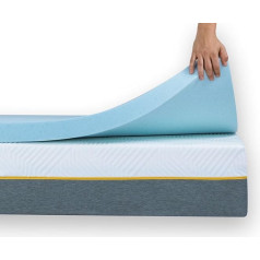 Memory Foam Topper 5cm 150x200cm Gel Particles Mattress Topper Topper for Mattress Sofa