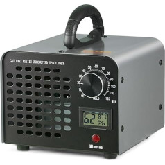 VEVOR Ozone Generator 36000 mg/h Ozoniser 115 W Air Purifier 300 ㎡ Ozone Device Construction Renovation 0-120 Minute Timer Deodoriser Ozone Generator Humidity Display Intelligent Monitoring of Room