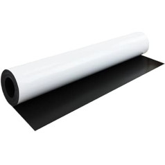FerroFlex® Flexible Iron Board 620mm Wide Gloss White Dry Erase Surface (1 Metre Length)