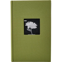 Pioneer 300 Pocket Fabric Frame Cover Photo Album, Herbal Green