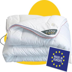 SLEEP COMFY Luxury Allergy Sufferers 4 Seasons Warm Duvet 200 x 220 cm Quilt with 2 Combinable Pieces, All-Year Duvet for Summer and Winter Winter Duvet, Winter Duvets, Sleeping Blanket