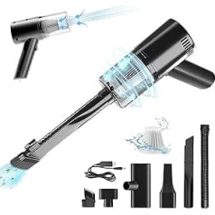 Tilibra Handheld Vacuum Cleaner, 9000Pa Powerful Suction Portable Lightweight Cordless USB Vacuum Cleaner Quick Charge for Sofa, Bed, Car, Home, Office, Pet Clean Hair