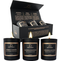 Aromatherapy Candles for Women Gift Set with 3 Scented Candles for Home, Natural Soy Wax, Ideal for Mother's Day, Christmas, Birthday
