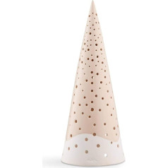 HAK Kähler Nobili Lantern Candle Holder, Ceramic, Natural, 32.3 cm