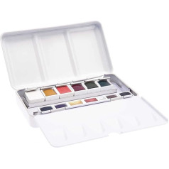 Earthy Colours Metal Watercolour Tin - 12 Tins