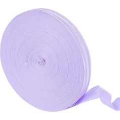 sourcing map 50 Yards Cotton Twill Tape 25mm Herringbone Bias Tape for Sewing Clothes DIY Crafts (Light Purple)
