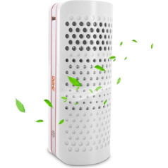 Air Purifier with HEPA Filter, Air Purifier for 99.97% Filter Performance Against Pollen, Dust, Smoke for Allergy Sufferers, Bedroom, Home, White Night Light, Sleep Mode