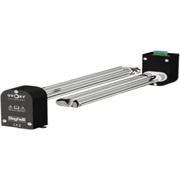 Beghelli Replacement Parts for Air Purification, OXY 200, Air Purifier, Disinfects and Purifies the Environment, UV-C Cartridges, Plastic, N.a, Bianco