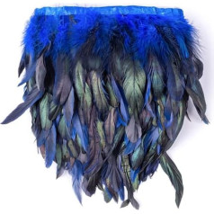 Naturlila schwimmende 13–18 cm (4–5 Zoll) Federn, gefärbt, um 1 Meter Stoffkante herzustellen. DIY Karnevalskopfschmuck Kostümzubehör – SCHATZ BLAU