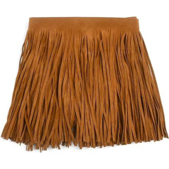 Fransenborte aus Wildleder, 2 m, 10–30 cm, Spitzenborte für Kleidung, Taschen, Mantel, lateinamerikanische Kleider, Dekoration, Basteln, Nähen