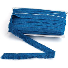 Fashewlery Blue Polyester Fiber Fringe Trim 22.5cm Lace Ribbon for Sewing Dresses Clothes Crafts Home Decor