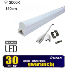 Lineārā LED luminiscences lampa t5 150cm 22w silta 3000k, iebūvēta gaismeklī.