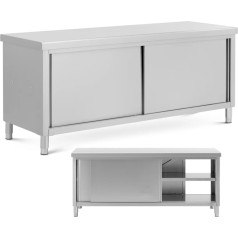 Centrālais darba galds ar caurlaidīgu skapi STAL 200 x 70 cm