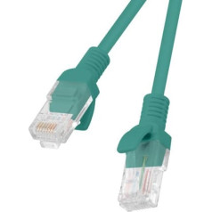 Patchcord cat.6 utp 1.5m zaļš fluke pagājis 10-pack