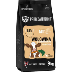 Paka Zwierzaka septīto debesu liellopu gaļa ar burkāniem ''m'' 9kg