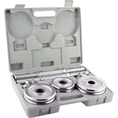 Hanteles futrālī CHROME 2x7,5kg STC15 / N/A
