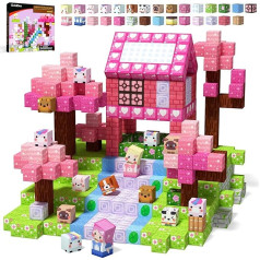 GobiDex Magnetic Building Blocks Pack of 100 - Unicorn Magnetic Blocks, Beautiful Magnetic Toy & Building Kit for Girls, Princess Gifts for Children from 3-4, 5-6, 7-8, 9-10 Years