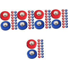 Milisten Garnelenbrett Minikugelrolle Schieber Perlenspielzeug Zubehör Für Shuffleboard-Spiele Tabletop-Spiele Zubehör Für Brettspiele Shuffleboard-zubehör Plastik