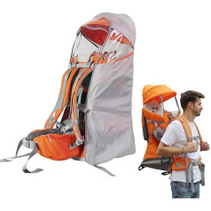 iuscacey Outdoor-Babytrage-Rucksack – Sonnen-/Regenschutz für Wanderkinder, faltbares Design und großer Stauraum – perfekt für Reisen und Wandern