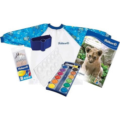 Pelikan Painting Apron Blue with Velcro Fastener (1x Complete Set)