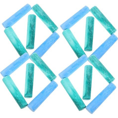 IMIKEYA Pack of 40 Coloured Blackboard Chalk Sidewalk Blackboard Chalk Water Soluble Chalk Graffiti Teacher Chalk Classroom Jumbo Chalk Pens for Blackboard Plaster Powder