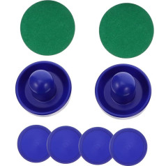 Kisangel Ice Hockey Accessories Table Hockey Game Puck Pact Hockey Table Game Accessories Table Hockey Spare Parts Plastic Air Hockey Pusher Hockey Parts Plastic Blue