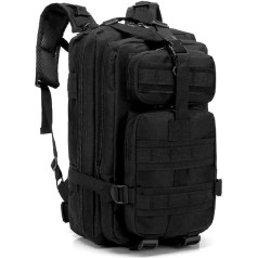 LIUHLFSR Rucksack, großer Packsack, Rucksack for Wandern, Treeking, Reisen Geeignet für Camping, Outdoor, Wandern(Black)