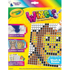 CRAYOLA Wixels Animal Activity Kit Pixel Art Painting Kit Gift for Kids Age 6 7 8 9