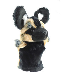 Glamour Girlz Super Cute Hand Puppet for Kids Boys Girls Large Animal Soft Fluffy Plush (Wild Dog)