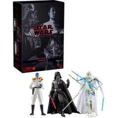 Star Wars The Black Series Darth Vader Grand Admiral Thrawn, General Grievous Action Collectible Figures 3 Pack, Scale 15 cm