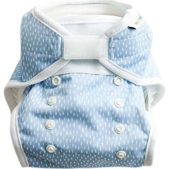 Vimse Cloth Nappy Cover One Size 4-16 kg All-In-Two (Blue Sprinkle, One Size 4-16 kg)