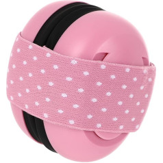 ibasenice Pack of 2 Earmuffs Aeroplane Headphones Noise Cancelling Ear Noise Protection Ear Muffs for Noise Cancelling Headphones Anti-Noise Pink Sponge Toddler Elastic Band, pink