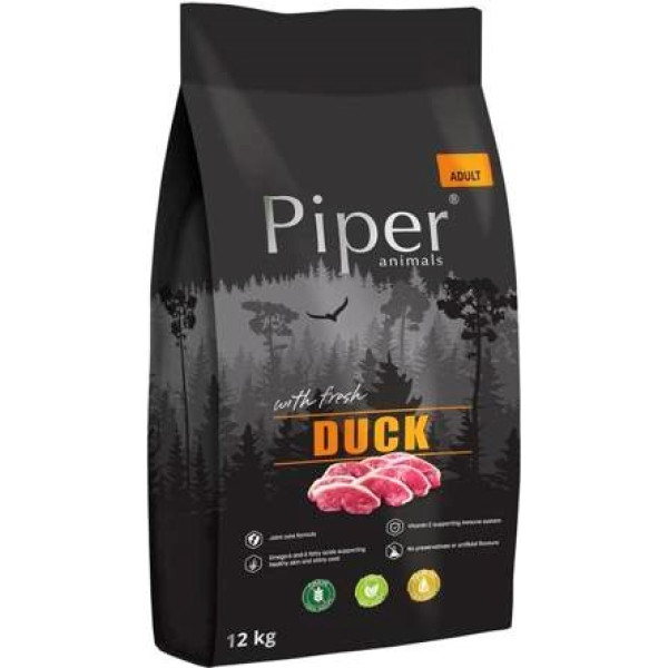 piper animals with duck - sausā barība suņiem - 12 kg