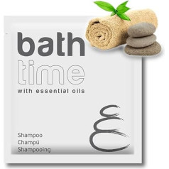 GPQ - BATH TIME Shampoo | 400 Units x 8 g | Hotel Equipment | With Conditioner, Paraben-Free | For Hotels, Country Houses, Apartments, Cruise Ships, B&B | Made in UE