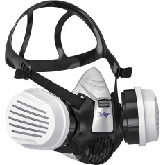 Dräger X-plore 3300 with ABEK1 Hg P3 Combination Filter Respirator Mask Half Mask for Chemical Work Gas Mask Against Gases Vapours Fine Dust Particles Dust Mask in Various Sizes