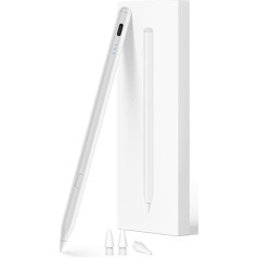 Stylus Pen for iPad 2018-2025 with USB-C Fast Charging Performance, Palm Rejection and Tilt Sensitivity Pencil for iPad 11/10/9/8/7/6, iPad Mini 7/6/5, iPad Air M3/M2/5/4/3, i-Pad Pro M4 13
