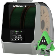 Creality Space PI Plus Filament Dryer, 2 Roll Capacity with 48h Timer, 3.7 Inch Touch Screen, PTC Heater & 360° Hot Air Circulation for PLA/ABS/TPU/PETG/ASA (1.75 mm/2.85 mm)