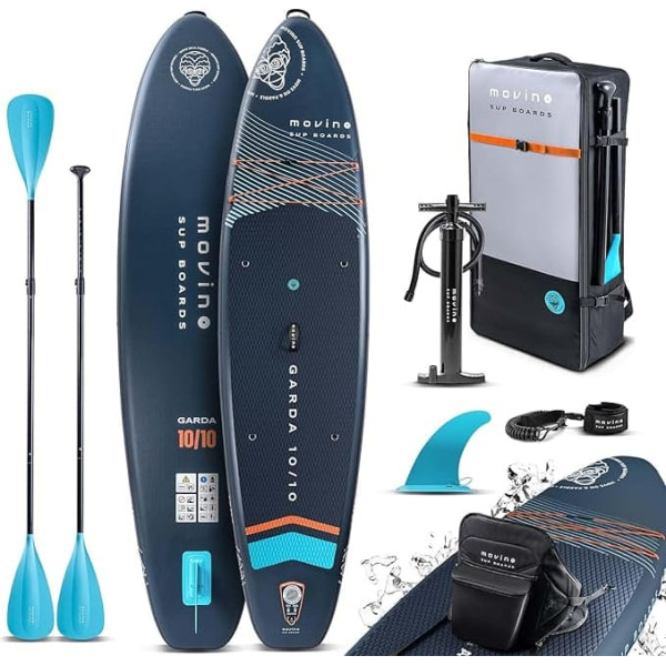 Movino Garda Allround SUP Stand Up Paddling Board Set, Inflatable Stand Up Paddle Board, Lightweight Stand Up Paddle Board, Sup Boards and Accessories, Water Sports, 330 cm
