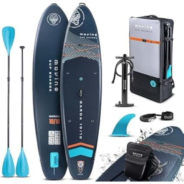Movino Garda Allround SUP Stand Up Paddling Board Set, Inflatable Stand Up Paddle Board, Lightweight Stand Up Paddle Board, Sup Boards and Accessories, Water Sports, 330 cm