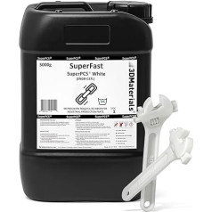 SuperPCS 3D Printer Resin, Hardest and Fastest, 50µm, 1.8GPA, Print in 1.5 Seconds, Made in Korea by 3DMaterials (5000g, White)